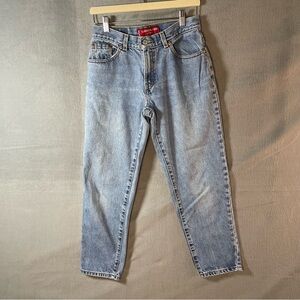 Vintage Levis 550 Classic Relaxed Tapered Leg Jeans 8P Womens Petite Denim Short